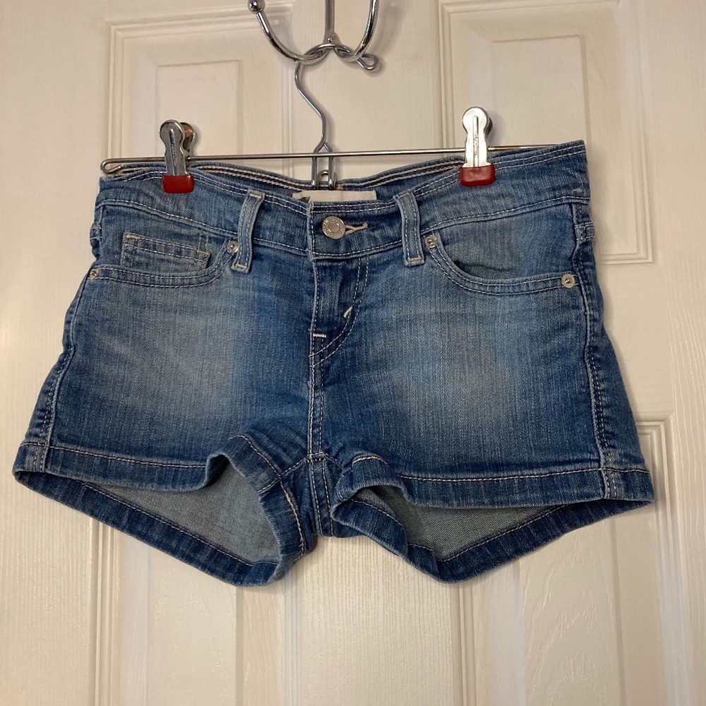 Levi Medium Washed Denim Shorts